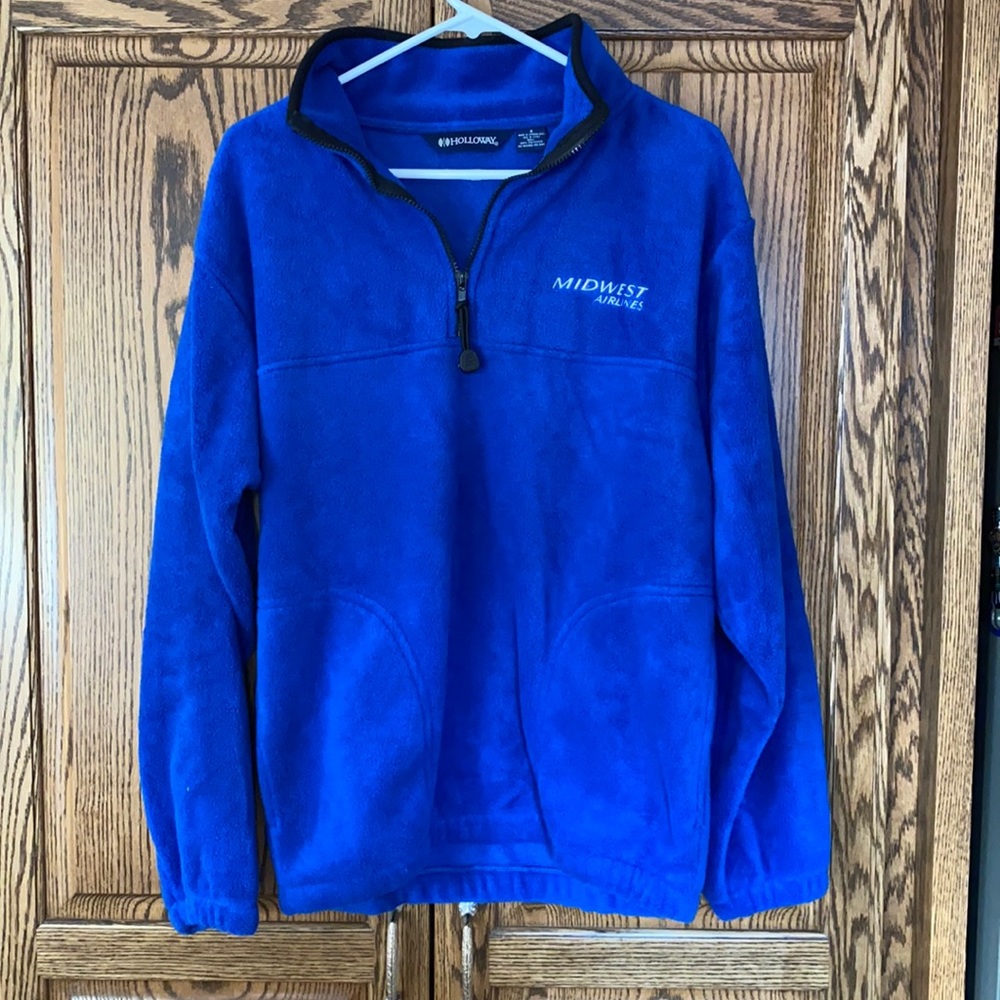 Midwest Airlines 3/4 zip fleece